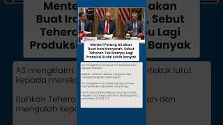 Menteri Perang AS akan Buat Iran Menyerah, Sebut Teheran Tak Mampu Lagi Produksi Rudal Lebih Banyak