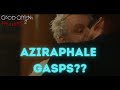 Aziraphale and Crowley's kiss but the music is quieter