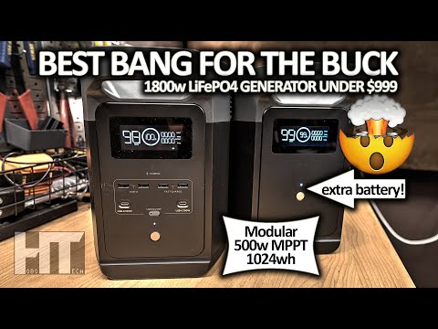 EcoFlow Delta 2 1800w LiFePO4 UPS Power Station Solar Battery Generator Review