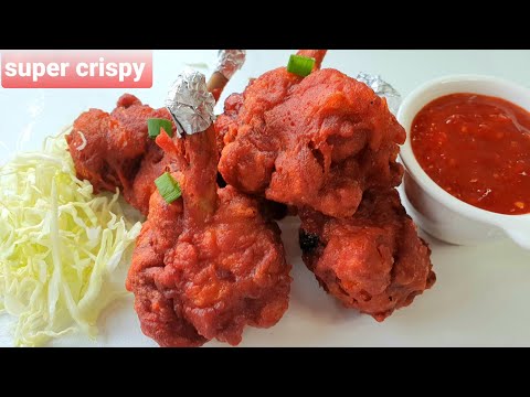 Crispy Chicken Lollipop with Sweet Chili Sauce
