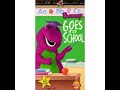 Barney Goes To School 1999 VHS With ActiMates Audio