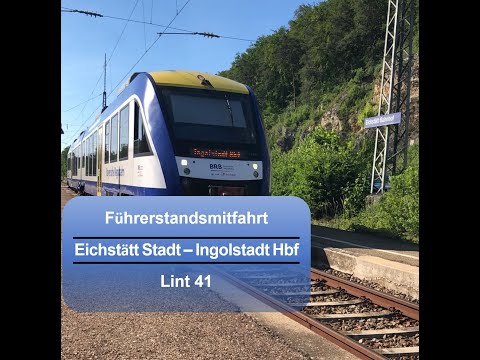 4K | Führerstandsmitfahrt | Eichstätt Stadt - Ingolstadt Hbf | Lint 41