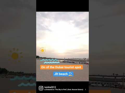 JLT marina Beach #dubai #beach #subscribe #youtubeshorts #follow #relaxing #sunset #shorts #share