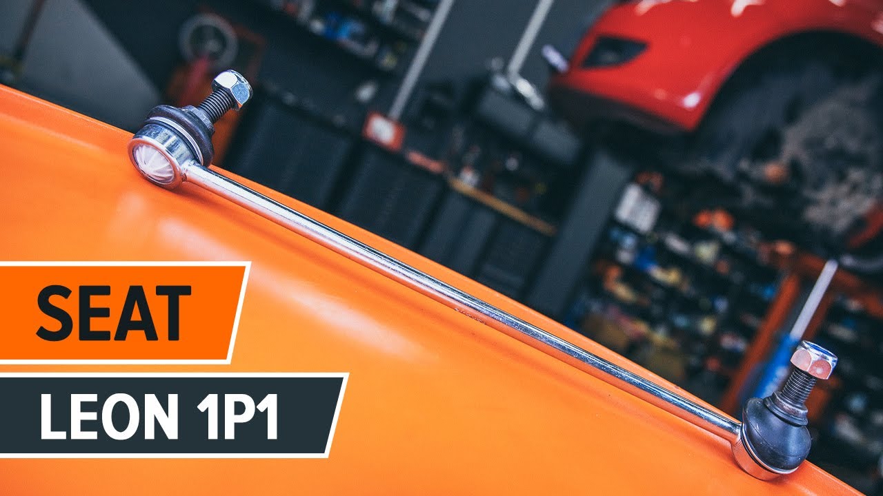 Jak vyměnit přední tyčky stabilizátora na Seat Leon 1P1 – návod k výměně
