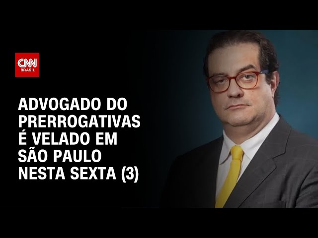 Advogado fundador do Prerrogativas é velado em São Paulo nesta sexta (3) | LIVE CNN