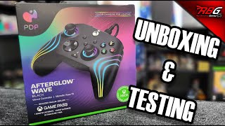 PDP Afterglow Wave for Xbox Series X/S Wired Controller Unboxing & Testing (Black Version)