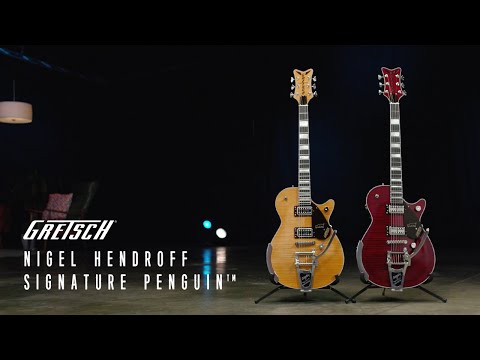 GRETSCH G6134TFM-NH Nigel Hendroff Signature Penguin - Dark cherry image 15
