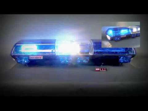 Wolo Infinity 2 Flashing Strobe Roof Mount Light Bar, Blue - 7505-B