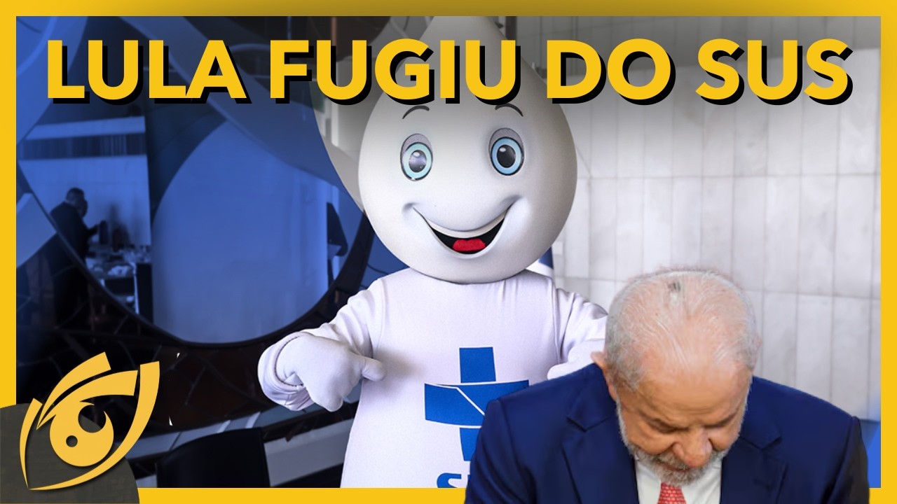 Tratando lesão de câncer, Lula FOGE do SUS e vai para o Sírio Libanês, em São Paulo