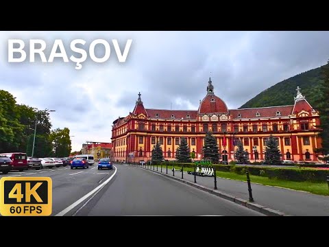 Driving in BRASOV Romania 🇷🇴 | Scenic City Tour in 4K 🚗