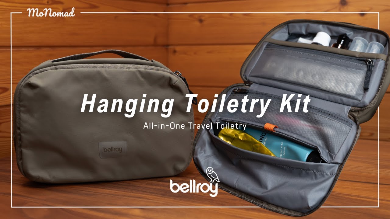 【旅のおとも】Bellroy Hanging Toiletry Kit 無印からアップデートした化粧品ポーチがかなり使いやすかった！【吊るせるポーチ】