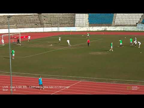 LIVE - Liga 3 (S9, E9) - CSM Unirea Alba Iulia vs CSO Cugir -