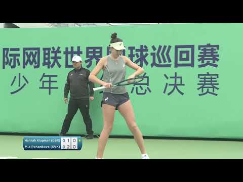 Hannah Klugman [2] (GBR) vs Mia Pohankova [3] (SVK) // 2-6 3-6 // ITF Junior Finals // 3rd-4th Place