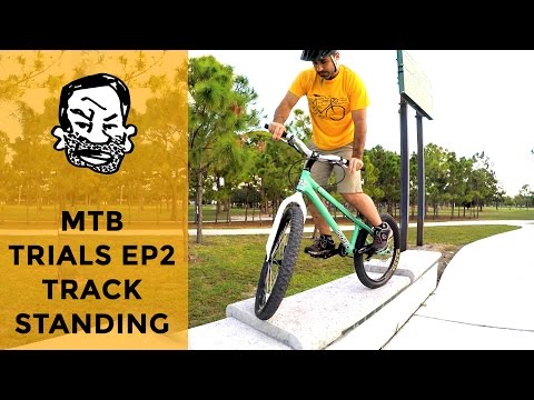 How to track stand a trials bike - MTB Trials for beginners