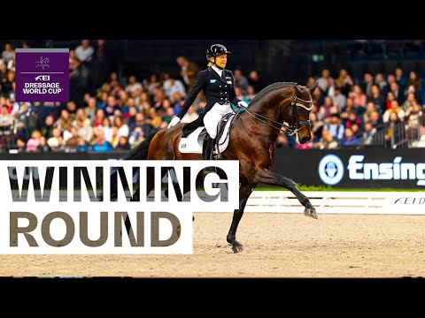 Ingrid Klimke and Franziskus FRH 👉 How's THAT for a slice of history! 🍰 | FEI Dressage World Cup™