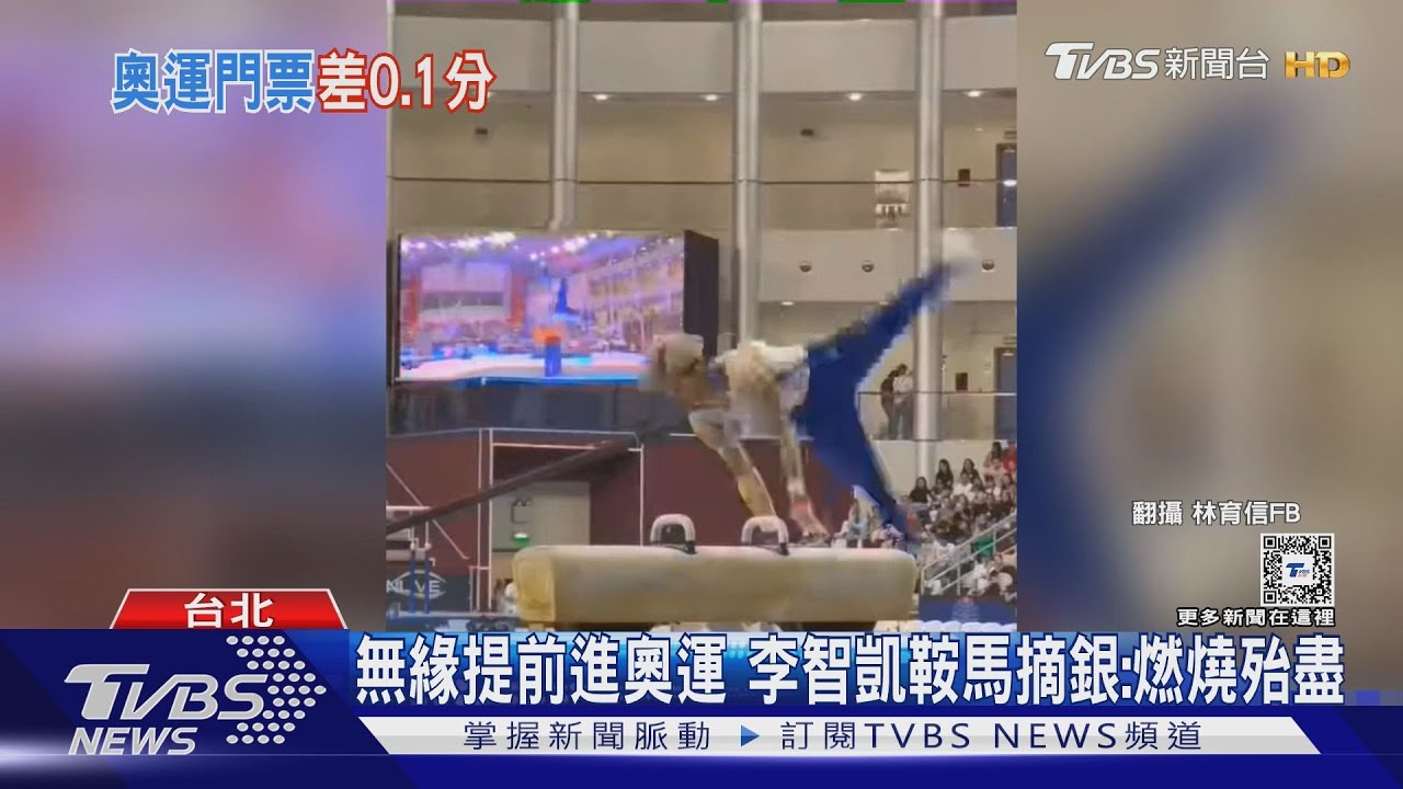 無緣提前進奧運 李智凱鞍馬摘銀:燃燒殆盡