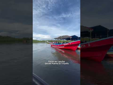 Paseo en Lancha desde Puerto El Triunfo Usulutan #elsalvador