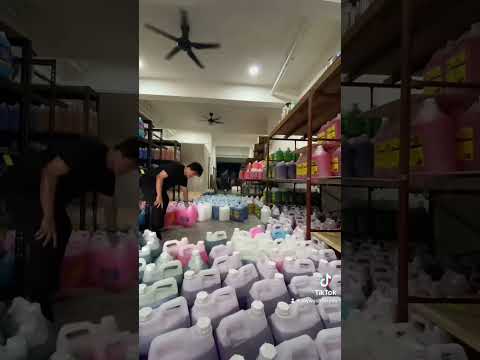9 Tons this time 900 bottle of Cleaning Chemicals