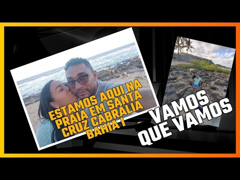 Estamos aqui na praia na cidade de Santa Cruz Cabrália, Bahia 