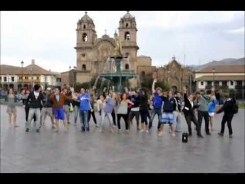 Gangnam Style Flash Mob At Loki Cusco, Peru