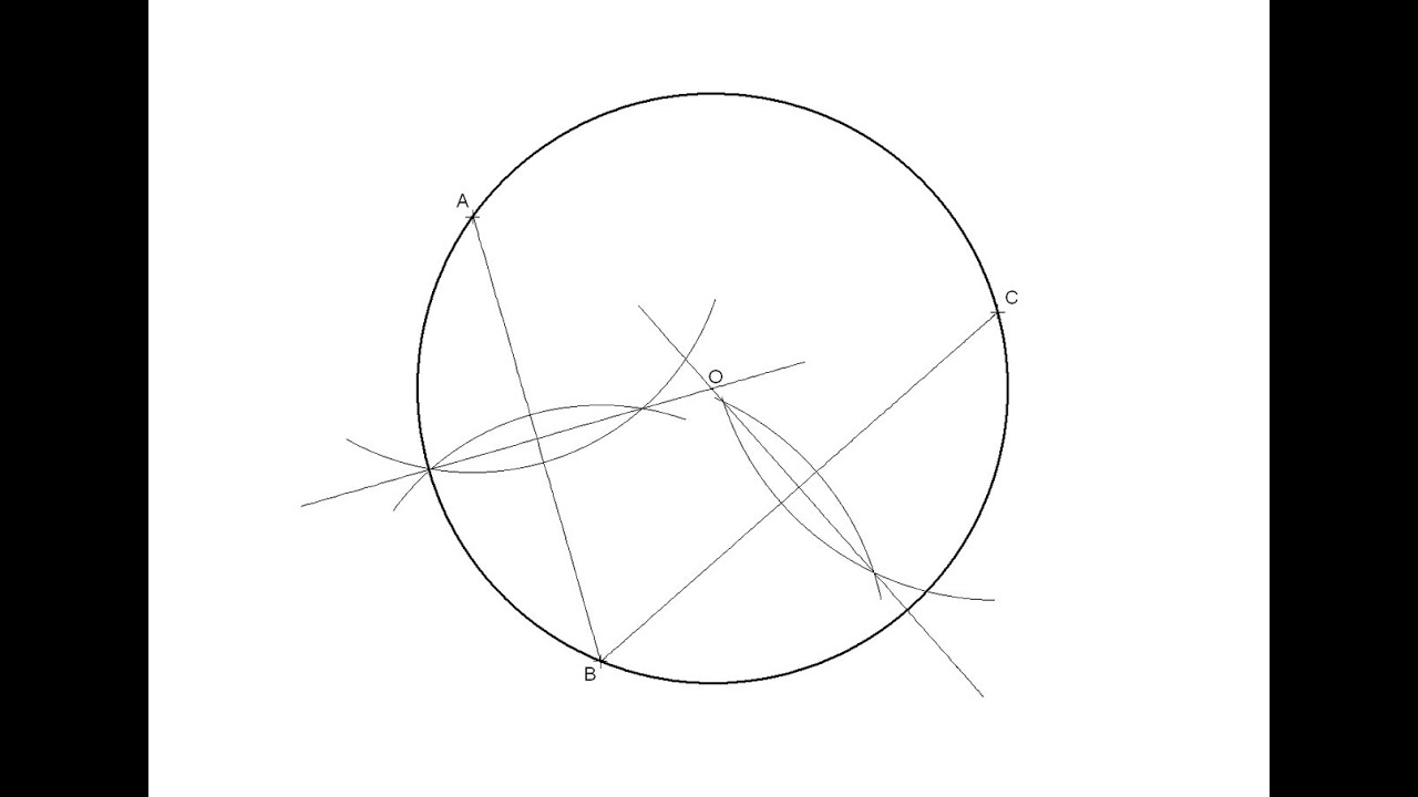 Circunferencia que pasa por tres puntos no alineados