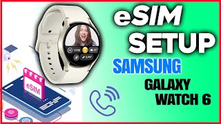 Galaxy Watch 6 eSim setup: Activate LTE eSIM on Samsung Galaxy Watch 6 #samsunggalaxywatch6