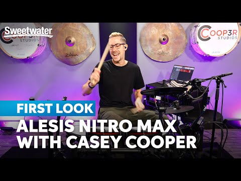 Alesis Nitro Max Expansion Pack Tom And Cymbal Add-On Pack For Nitro Max  Kit