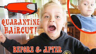 Quarantine Haircut! | Crazy8Family