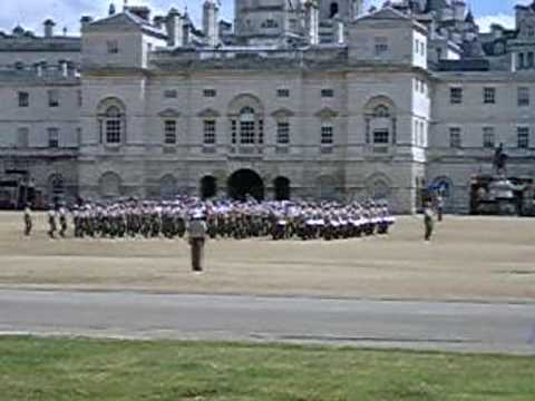 Royal Marines Beating Retreat rehearsal - June 2009