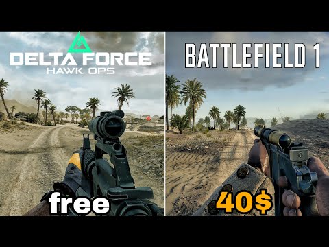 Battlefield 1 vs Delta Force - Physics and Details Comparison