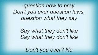 Danzig - Unspeakable Lyrics