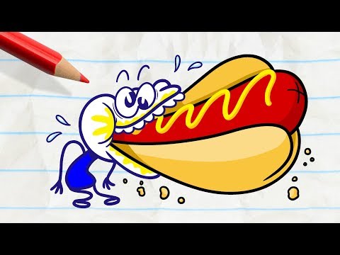 Pencilmate is So Stuffed!  -in- MOODY FOODY - Pencilmation Compilation