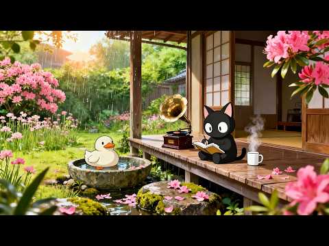 Every bloom tells a story of your journey. 🌸 Rainy Japanese Garden Lo-fi for Study, Focus