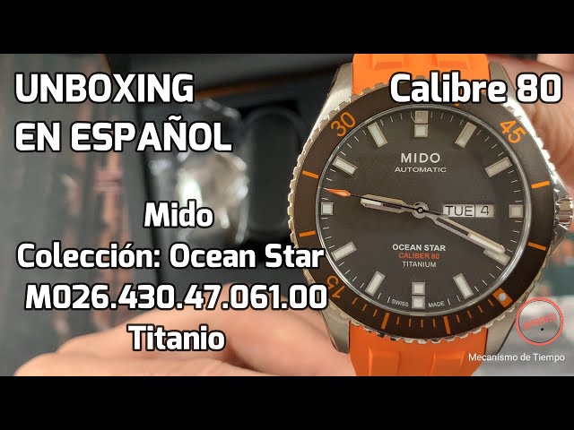Vídeo relacionado con Mido Ocean Star M0424301104100 Reloj Automático para hombres Reserve de marcha de 80 horas