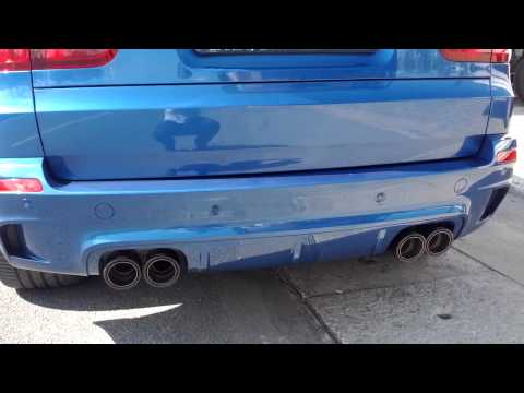 BMW X5M Akrapovic EVO exhaust with downpipes by www.crank.bg
