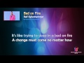 Ralf Gyllenhammar "Bed on Fire" -- (On screen ...