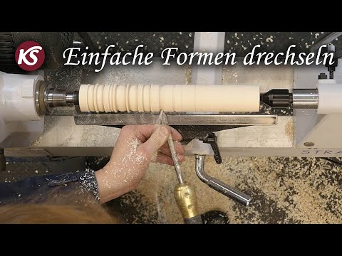 Basic knowledge of woodturning 2/11 Turning simple shapes in long wood