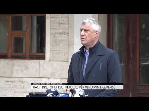 Hashim Thaçi i drejtohet Kushtetueses për vendimin e Qeverisë