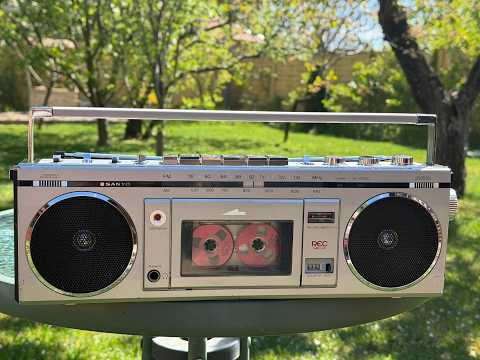Sanyo MR-U4 Rare Vintage Serviced Slim Cassette Deck Boombox Warranty image 17