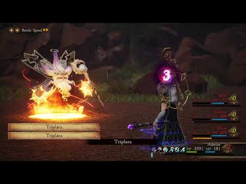 Bravely Default II Solo Challenge - Zeus vs Adelle (level 23)