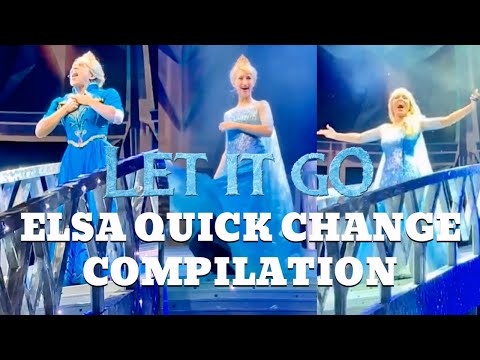 Let It Go - Elsa DRESS TRANSFORMATION Compilation Part 3 | Frozen: Live at the Hyperion