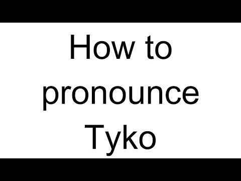 How to Pronounce Tyko (Swedish)