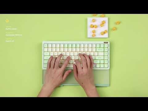 NuPhy Halo75 V2 Typing Sound Test - Mint / Raspberry / Lemon