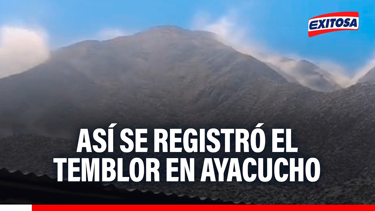 🔴🔵 Sismo de magnitud 7.2 sacudió Ayacucho: Así se registró el fuerte movimiento telúrico