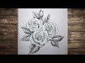 View 26 Sketch Bunch Of Roses Drawing