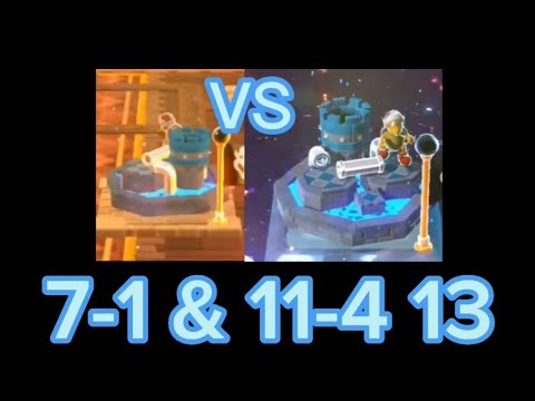 Super Mario 3D World (Switch) 7-1/11-4 Speedrun - Time: 13 (TWR)
