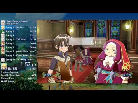 Rune Factory: Frontier | Marriage Mist Speedrun in 5:36:27(WR)