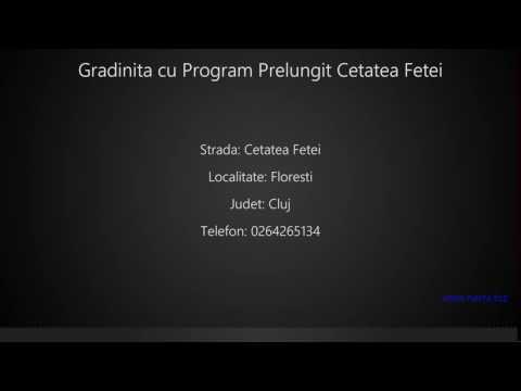 Gradinita cu Program Prelungit Cetatea Fetei Floresti