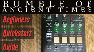 Video thumbnail for Rumble of Ancient Times (SOMA) Quick Start  Tutorial by Cutflower