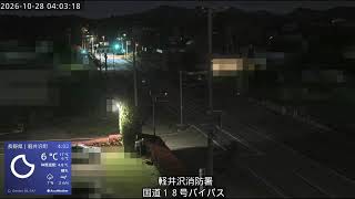 国道18号バイパス（軽井沢グリーンライン）消防署付近 live webcam